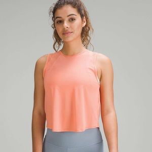 lululemon Sculpt Cropped Tank Top “sunny coral”